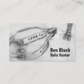 Metaal die Relic Spoorwegslot ontdekken Datumspijk Visitekaartje (Voorkant)