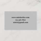 Metaal die Relic Vierkante Spoorweg ontdekken Datu Visitekaartje (Achterkant)