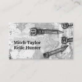 Metaal die Relic Vierkante Spoorweg ontdekken Datu Visitekaartje