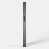 Metaal: donker geborsteld metaal iPhone hoesje (Rechterkant)