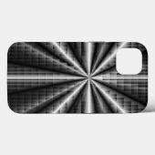 Metaal donkerroestvrij stalen mozaïek Case-Mate iPhone case (Achterkant (horizontaal))