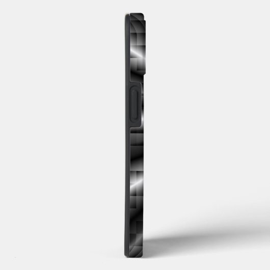 Metaal donkerroestvrij stalen mozaïek Case-Mate iPhone case (Achterkant / Rechts)