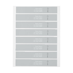 Metaal dwarshaduw Christelijke Wraparound Labels