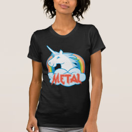 metaal-eenhoorn t-shirt