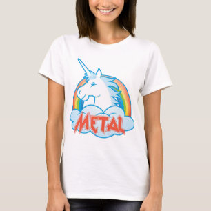 metaal-eenhoorn t-shirt