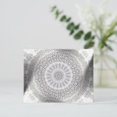 METAAL element Kaleido Patroon Briefkaart (Staand voorkant)