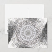 METAAL element Kaleido Patroon Briefkaart (Voorkant / Achterkant)
