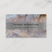 Metaal en glas Modern Visitekaartje (Achterkant)