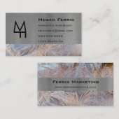 Metaal en glas Modern Visitekaartje (Voorkant / Achterkant)