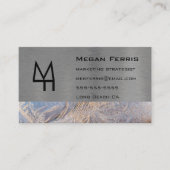 Metaal en glas Modern Visitekaartje (Voorkant)