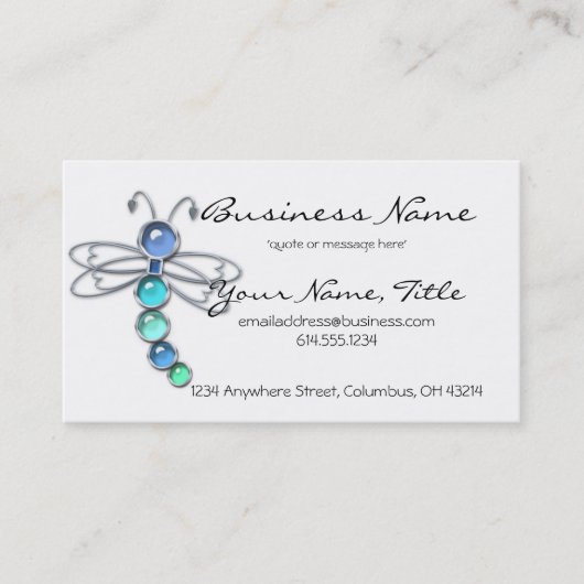 Metaal- en glasvliesontwerp 2-Visitekaartjes Visitekaartje (Voorkant)