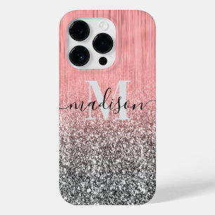 Metaal en Glitter Case-Mate iPhone 14 Pro Hoesje