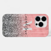 Metaal en Glitter Case-Mate iPhone Case (Achterkant (horizontaal))