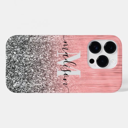 Metaal en Glitter Case-Mate iPhone Case (Achterkant (horizontaal))