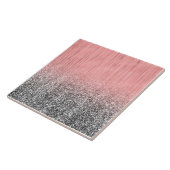 Metaal en Glitter Tegeltje (Zijkant)