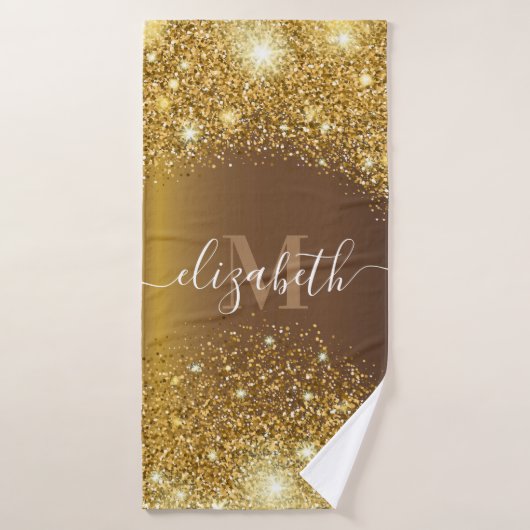 Metaal en Golden Glitter Badhanddoek (Badhanddoek)