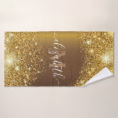 Metaal en Golden Glitter Badhanddoek (Badhanddoek)