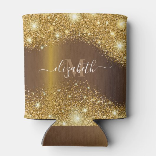 Metaal en Golden Glitter Blikjeskoeler (Achterkant)