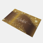 Metaal en Golden Glitter Deurmat (Schuin)