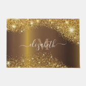 Metaal en Golden Glitter Deurmat (Voorkant)