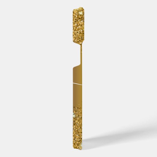 Metaal en Golden Glitter iPhone Hoesje (Rechterkant)