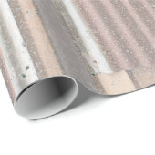 Metaal en hout cadeaupapier (Rol Hoek)