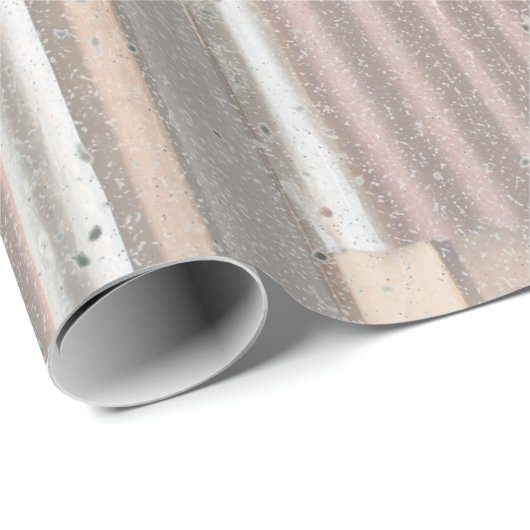 Metaal en hout cadeaupapier (Rol Hoek)