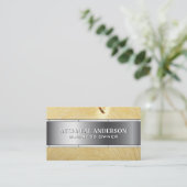 Metaal en Hout Visitekaartje (Staand voorkant)