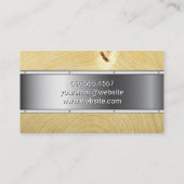 Metaal en Hout Visitekaartje (Achterkant)