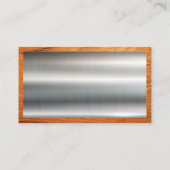 Metaal- en houttrim | Hammer en WFrench Visitekaartje (Achterkant)