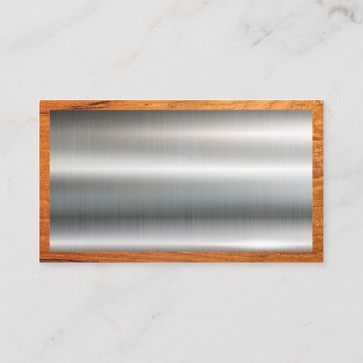 Metaal- en houttrim | Hammer en WFrench Visitekaartje (Achterkant)