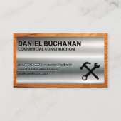 Metaal- en houttrim | Hammer en WFrench Visitekaartje (Voorkant)