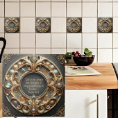  metaal en juwelen Bijbelvers Tegeltje