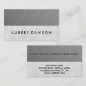 Metaal en marmer | Eenvoudige legant Visitekaartje (Voorkant / Achterkant)