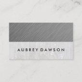 Metaal en marmer | Eenvoudige legant Visitekaartje (Voorkant)