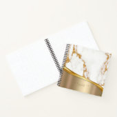 Metaal en marmer Wave Gold ID811 Notitieboek (Binnen)