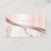 Metaal en marmer Wave Roos Gold ID811 Visitekaartje (Voorkant)