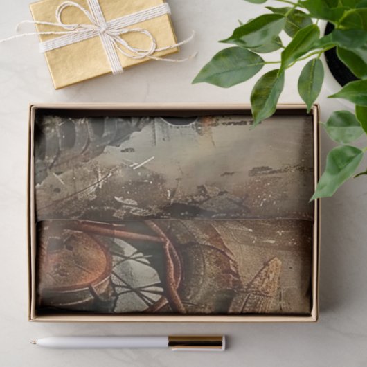 Metaal en Roest Motorfiets Tissuepapier (Geschenk)