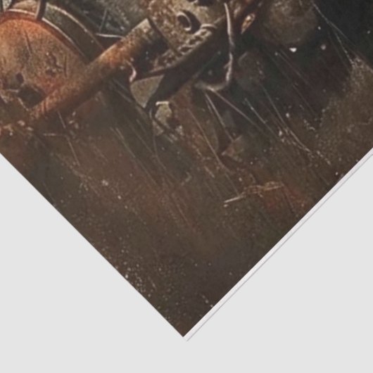 Metaal en Roest Motorfiets Tissuepapier (Detail)