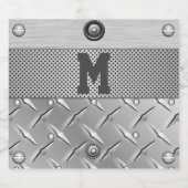 Metaal en Staal Liquor Likeurfles Etiket (Enkel label)