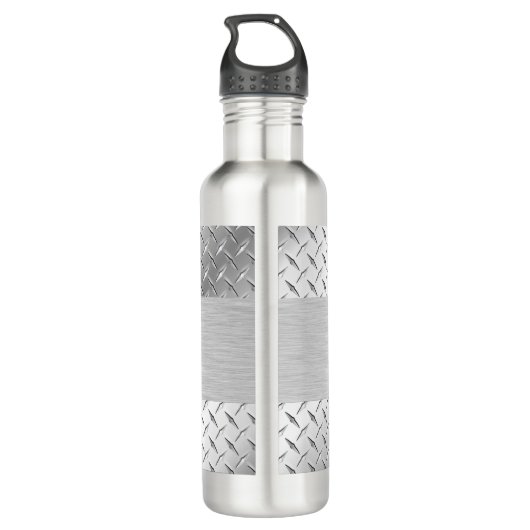 Metaal- en staalwaterflesje waterfles  (Achterkant)