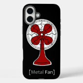 Metaal Fan Case-Mate iPhone Case (Achterkant)