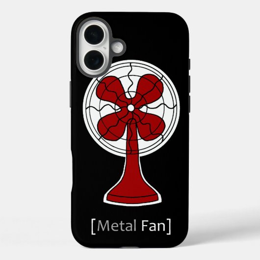 Metaal Fan Case-Mate iPhone Case (Achterkant)