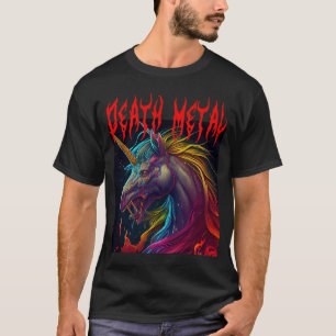 Metaal Festival Puking Unicorn Death Metal Unicorn T-shirt
