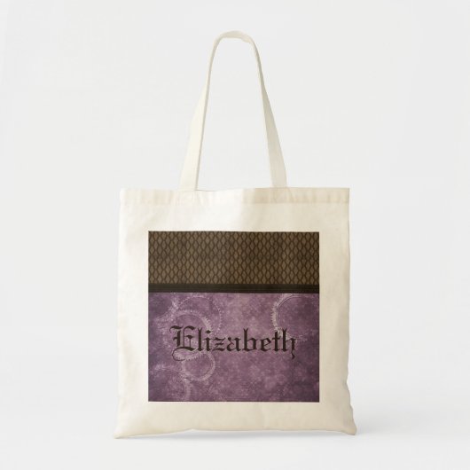 Metaal gear Steampunk Bag, Paars Tote Bag (Voorkant)