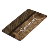 Metaal gear Steampunk Premium Magnet, bruin Magneet (Linkerzijde)