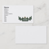 Metaal gebogen omheining visitekaartje (Voorkant / Achterkant)