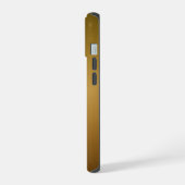 Metaal geborsteld koper iPhone 15 case (Linkerkant)