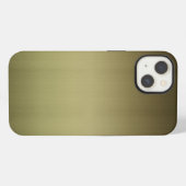 Metaal: geborsteld messen iPhone hoesje (Achterkant horizontaal)