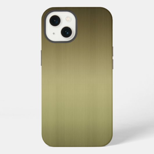 Metaal: geborsteld messen iPhone hoesje (Achterkant)